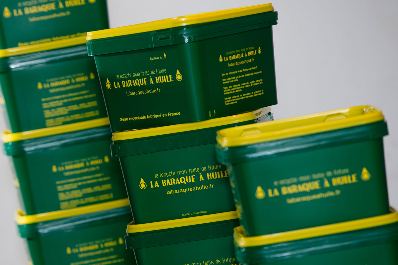 L'Olibox facilite la collecte de l'huile de friture.