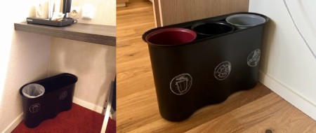 Tri des déchets pour les hôtels, solutions de collecte